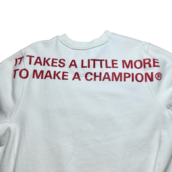 Champion | Men | White Super Fleece 2.0 Behind The Label Sweatshirt | Large - Picture 11 of 14